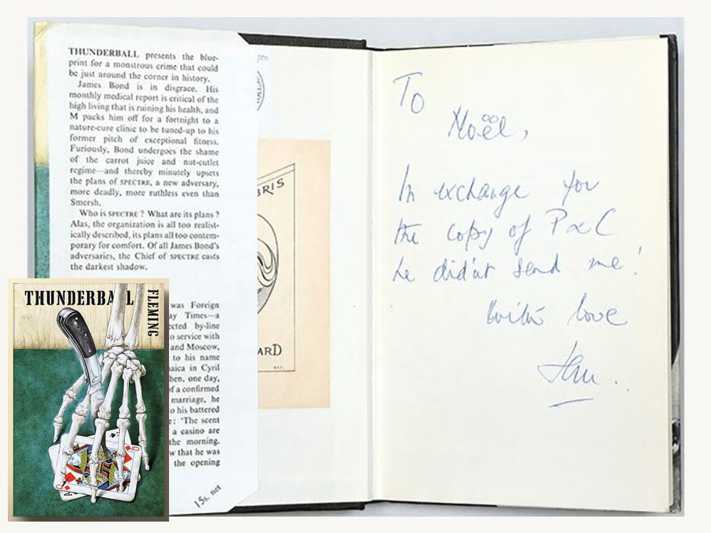 signed james bond novel