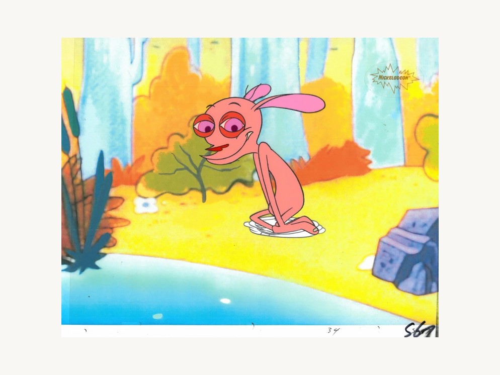 Ren and Stimpy animation cel